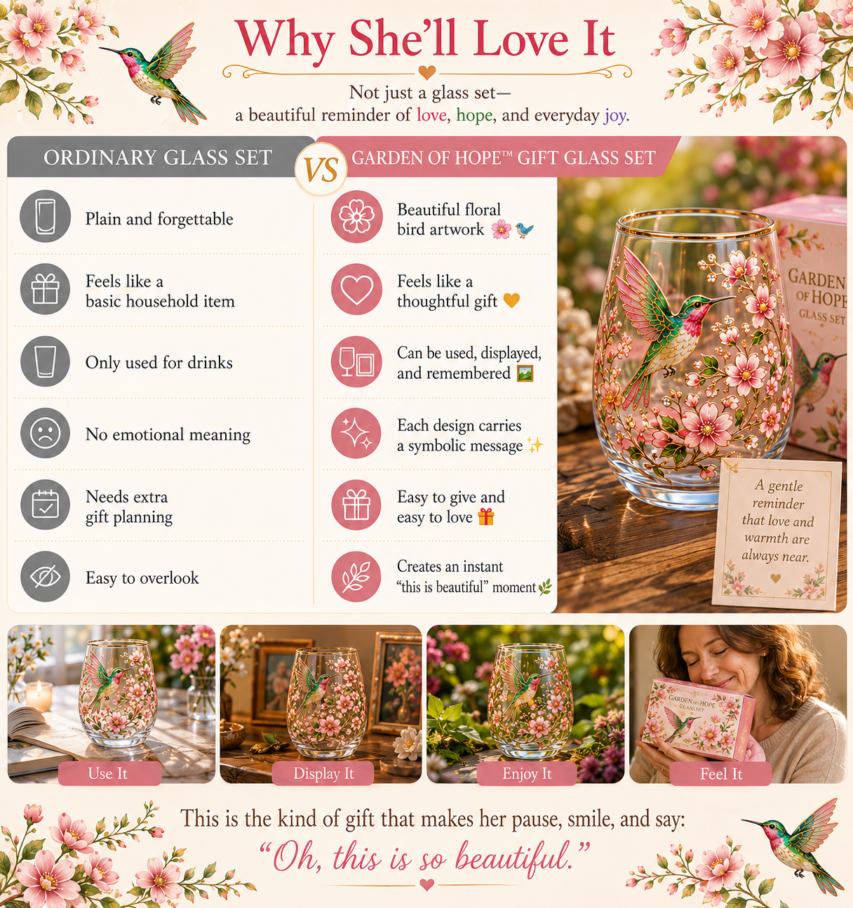 Limited Edition ✨ — Handcrafted with Care 🖐️, Almost Gone 🔥💝 Some Gifts Say “I Remembered” — This One Says “I Thought About You” 🌸 | Garden of Hope™ Limited Edition Gift Set