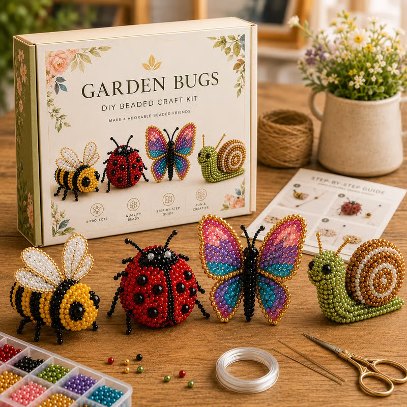 🎁 Today Only Save 70% OFF — Create 4 Adorable 3D Beaded Animals With A Relaxing DIY Kit For Cute Desk Decor, Handmade Gifts & Cozy Craft Time 🧵🐾✨