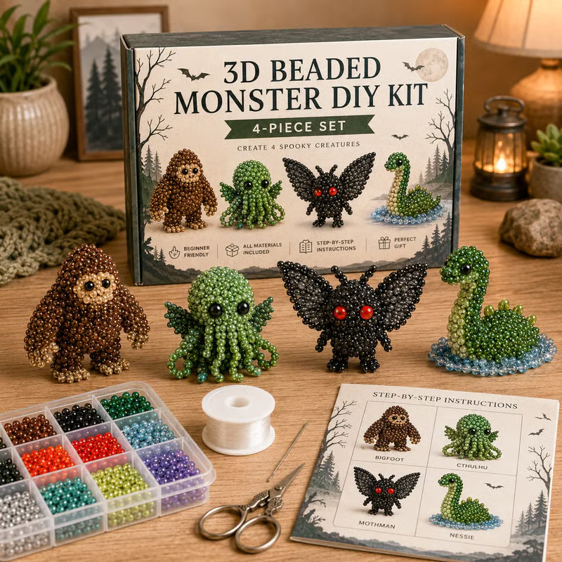 🎁 Today Only Save 70% OFF — Create 4 Adorable 3D Beaded Animals With A Relaxing DIY Kit For Cute Desk Decor, Handmade Gifts & Cozy Craft Time 🧵🐾✨