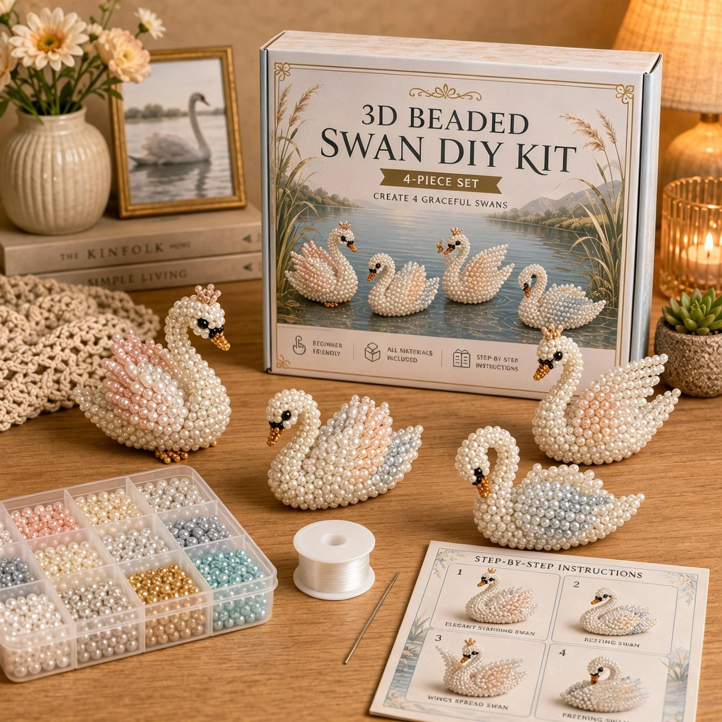 🎁 Today Only Save 70% OFF — Create 4 Adorable 3D Beaded Animals With A Relaxing DIY Kit For Cute Desk Decor, Handmade Gifts & Cozy Craft Time 🧵🐾✨