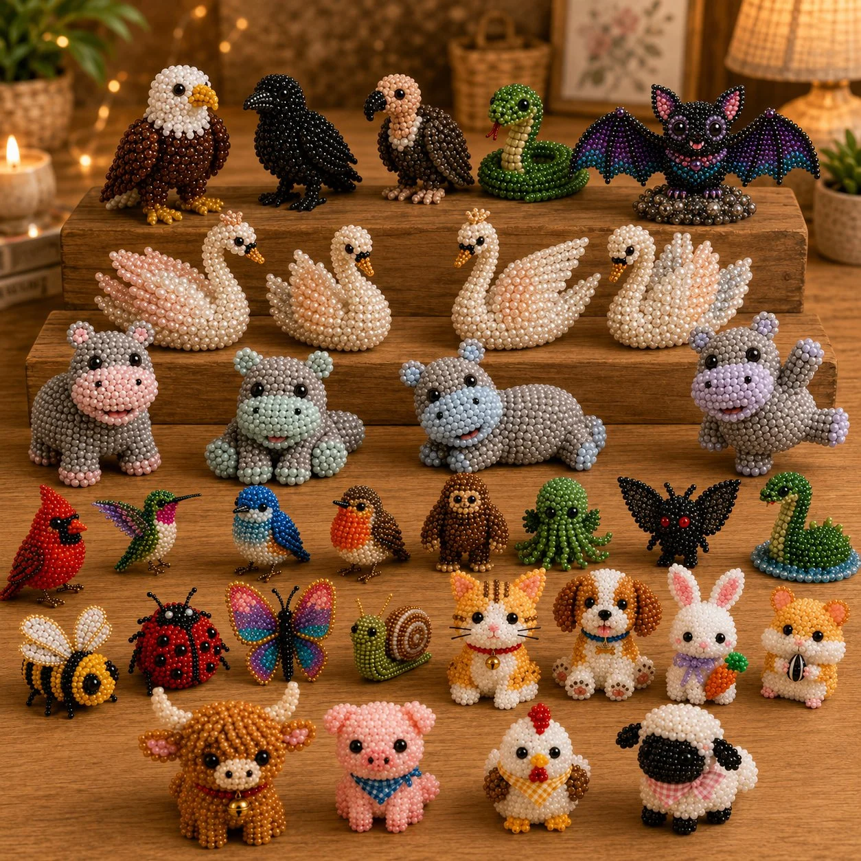 🎁 Today Only Save 70% OFF — Create 4 Adorable 3D Beaded Animals With A Relaxing DIY Kit For Cute Desk Decor, Handmade Gifts & Cozy Craft Time 🧵🐾✨