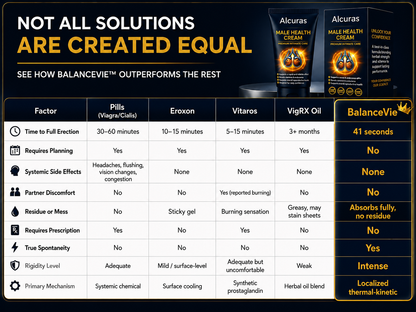 Alcuras® Rock-Hard in 41 Seconds Without Pills, Planning, or Apologies
