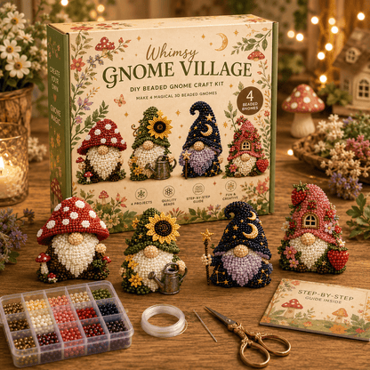 🎁 Today Only Save 70% OFF — Create 4 Adorable 3D Beaded Animals With A Relaxing DIY Kit For Cute Desk Decor, Handmade Gifts & Cozy Craft Time 🧵🐾✨