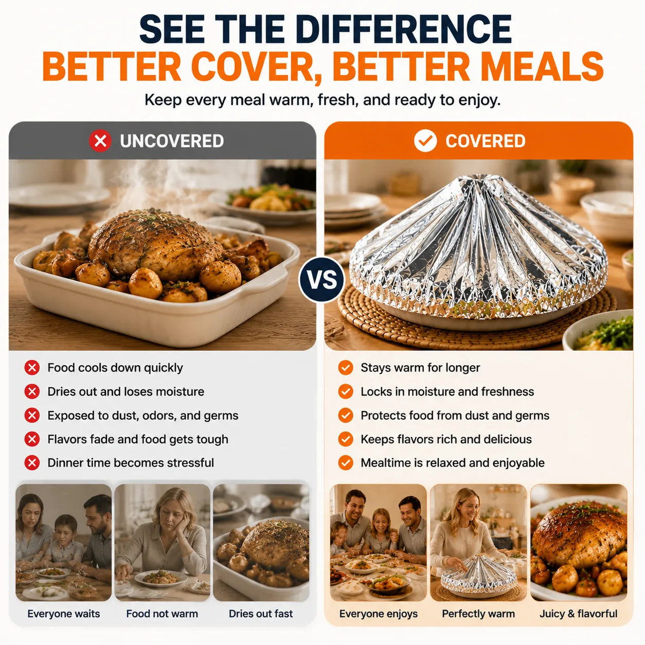🍲🔥 TODAY ONLY — 43% OFF ⚡💥Keep Every Dish Warm & Fresh On The Table🔥 Serve like it just came out of the kitchen — anytime!