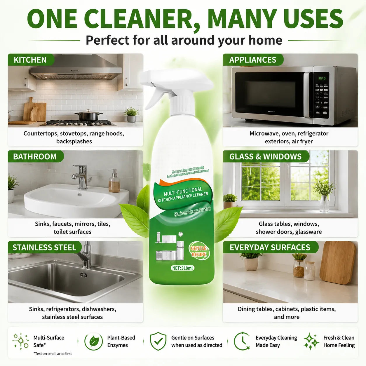 🔥 TODAY ONLY — 50% OFF ⚡🧼Powerful Natural Enzyme Cleaner 💥 Less scrubbing, more shine — clean smarter in seconds!